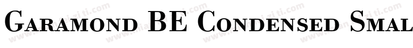Garamond BE Condensed Small Caps & Oldstyle Figures字体转换